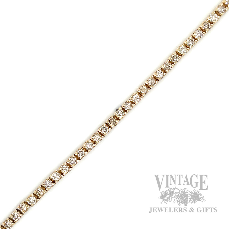 7" Diamond 14k Gold Tennis Bracelet