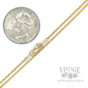 Mosaic Tsavorite Peridot Diamond Accented 14k Gold Necklace Chain Scale View