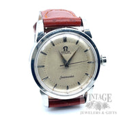 Vintage Men's Omega Seamaster Automatic Stainless Steel Watch – Circa 1955 – Caliber 500 Front/Side View