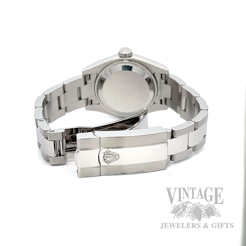 Pre-Owned Ladies Rolex Lady-Datejust 26 Silver Concentric Arabic Dial – Ref. 179174 – Box & Papers