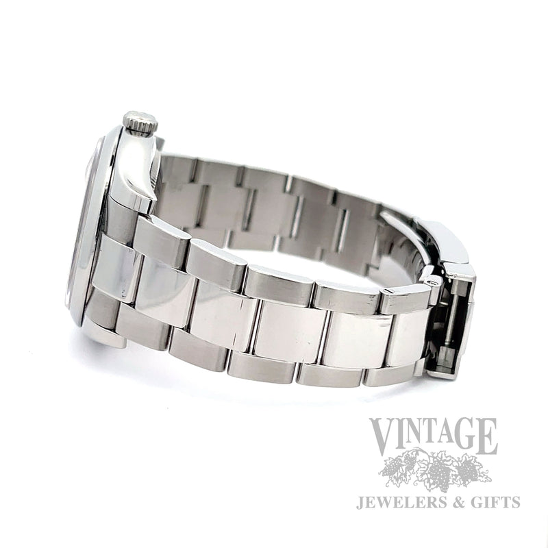 Pre-Owned Men's Rolex Datejust 36 Silver Dial Oyster Bracelet – Ref. 116200 – Box & Papers Side View