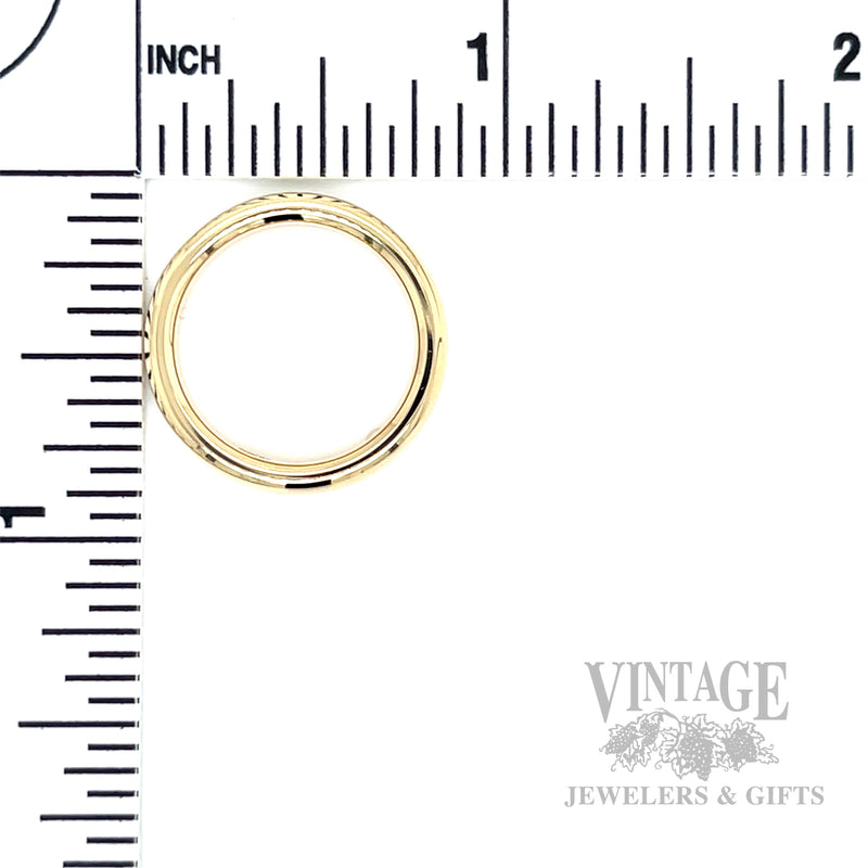 3 mm Comfort-Fit 14k Gold Half Round Ring Band