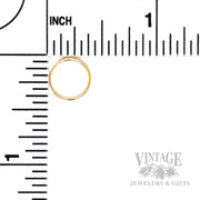 Endless Hoops 10mm 14k Gold Earrings Scale View