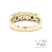 Four Stone 1.4 CTW Diamond 14k Gold Ring Back/Interior View