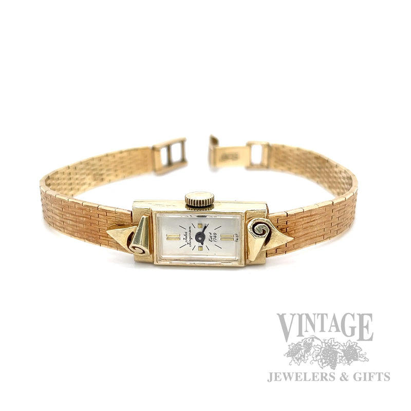 Vintage Jules Jurgensen 14K Gold Mechanical Ladies Watch – Original Box & Papers