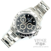 Rolex Cosmograph Daytona 116520 Black Dial Stainless Steel Automatic Chronograph, Pre-Owned top