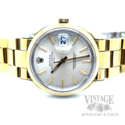 Vintage Rolex Oyster Perpetual Date 15505 Gold Shell Automatic Watch – Circa 1982 Pre-Owned Dial