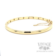 Tiffany & Co. Étoile 0.30 CTW Diamond 18K Gold & Platinum Hinged Bangle Bracelet Bottom