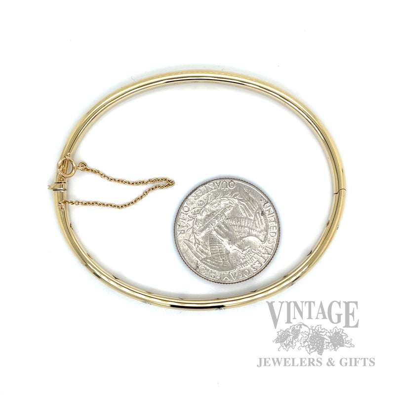 Tiffany & Co. Étoile 0.30 CTW Diamond 18K Gold & Platinum Hinged Bangle Bracelet Scale