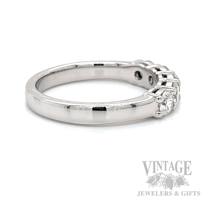 Five Stone Diamond 14k White Gold Ring Band