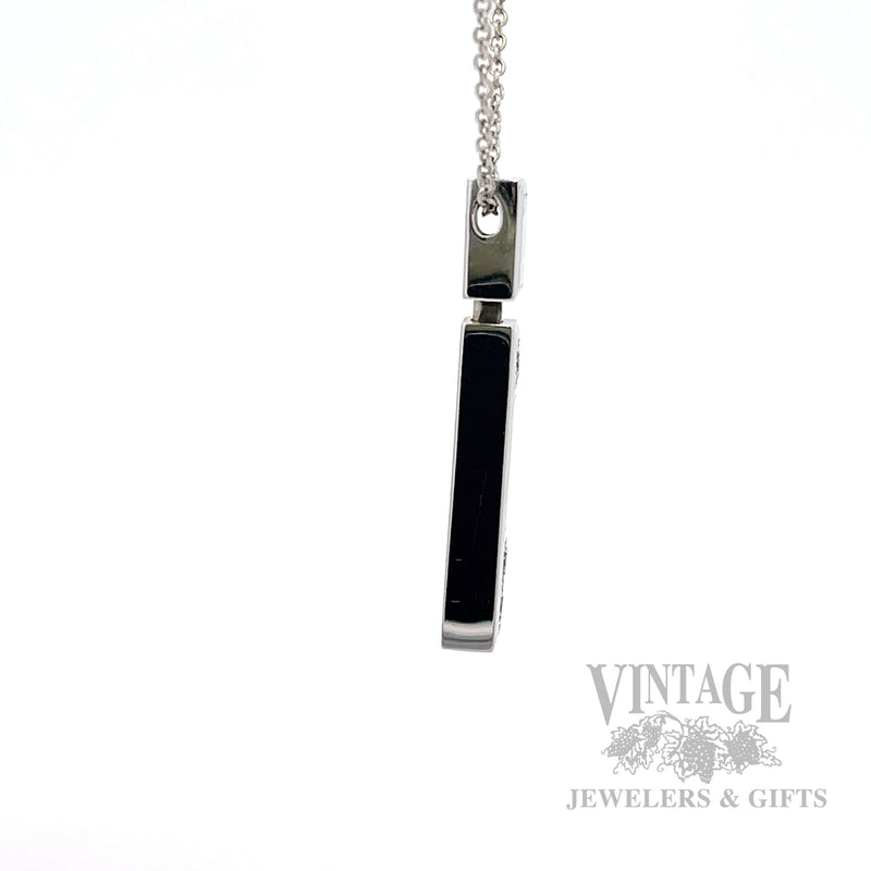 Harry Winston Diamond 18k White Gold Necklace Side View