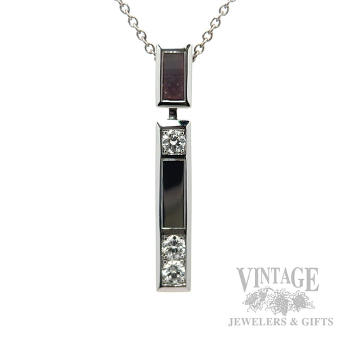 Harry Winston Diamond 18k White Gold Necklace Front View