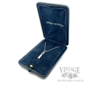 Harry Winston Diamond 18k White Gold Necklace Original Box