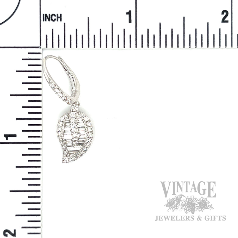Five Stone Diamond 14k White Gold Ring Band Scale View
