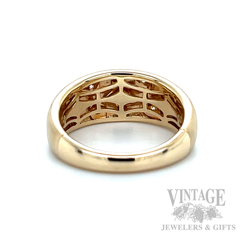 Satin Shapes Diamond 14k Gold Ring
