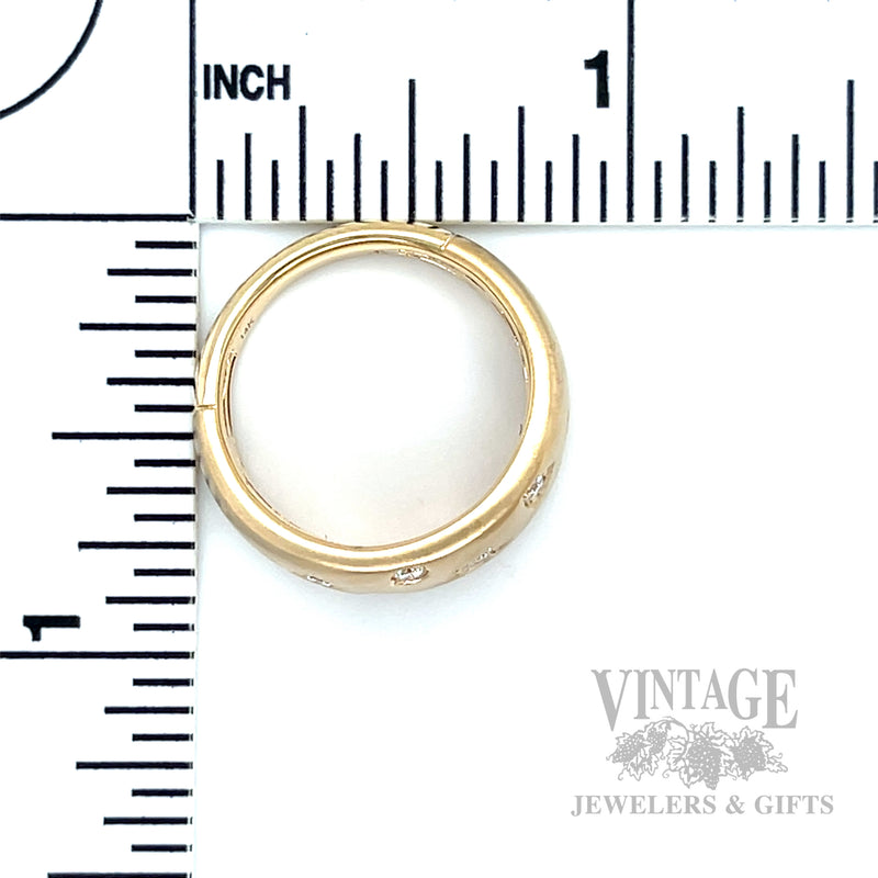 Satin Shapes Diamond 14k Gold Ring