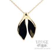 Tiffany & Co. Elsa Peretti Whale Tail 18K Gold 17.5" Necklace