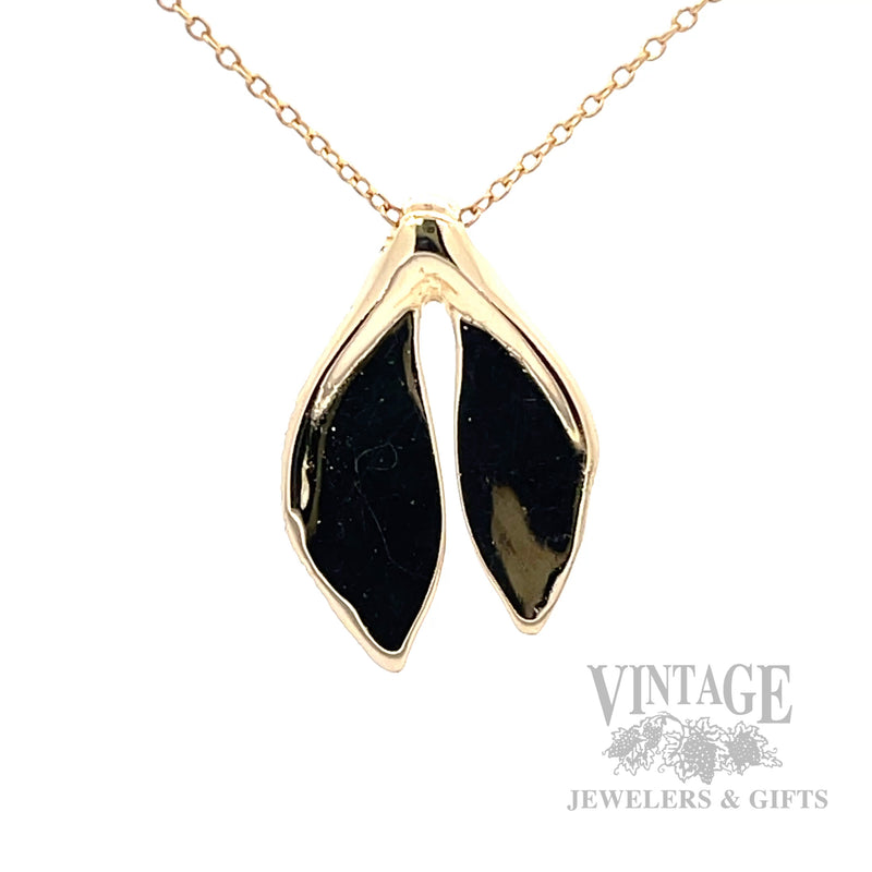 Tiffany & Co. Elsa Peretti Whale Tail 18K Gold 17.5" Necklace