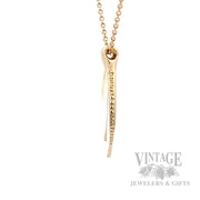 Tiffany & Co. Elsa Peretti Whale Tail 18K Gold 17.5" Necklace side 2