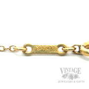 Tiffany & Co. Elsa Peretti Whale Tail 18K Gold 17.5" Necklace Peretti