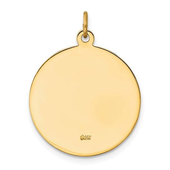 St. Michael 14k solid gold pendant