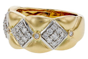 Quilted gold and .50 ctw diamond ring