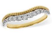 Two Toned Round Cut Natural Diamond 14k Gold Ring top