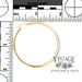 2mm Square Tubing U-Catch Hoop Earrings 14 Karat Yellow Gold scale
