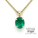 Heirloom quality natural emerald 18ky gold pendant