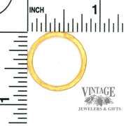 Hand forged 24K Gold Rustic Band, with measurments