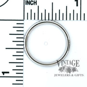 2mm Half Round Comfort Fit Wedding Band 14KW scale