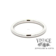 2mm Half Round Comfort Fit Wedding Band 14KW