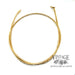 16.5” 1.7mm round spiral mesh 14 karat yellow gold choker necklace