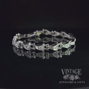 Art deco 14KW gold and diamond bracelet video