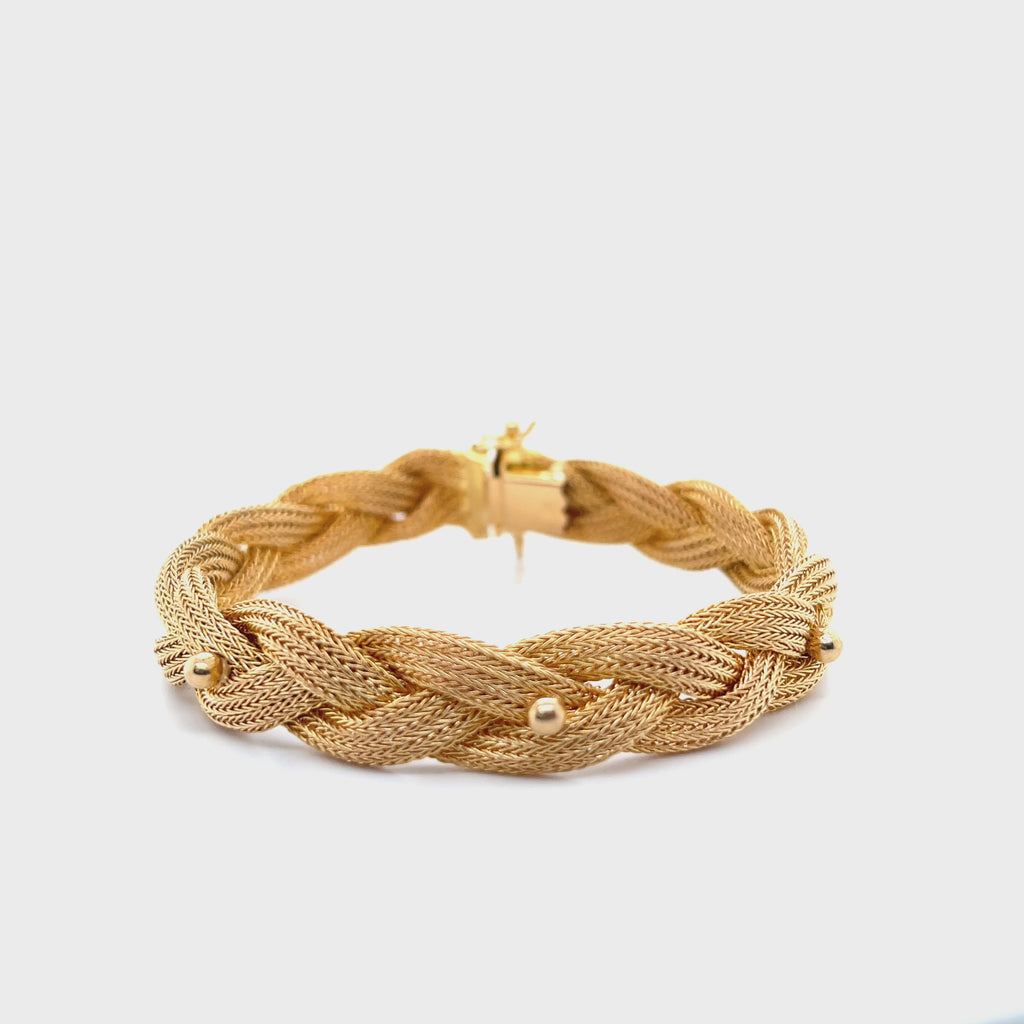 Braided Mesh Bracelet in 18k VIEDO