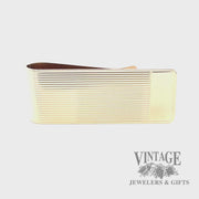 Embossed grooved 14k gold money clip video