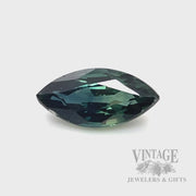 .73 Carat, Natural Teal Marquise Cut Australian Sapphire Video