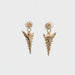 Arrowhead 14k gold drop earrings video
