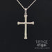 Diamond 14k white gold cross necklace video