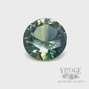 .82 Carat Natural Teal Round Cut Australian Sapphire Video