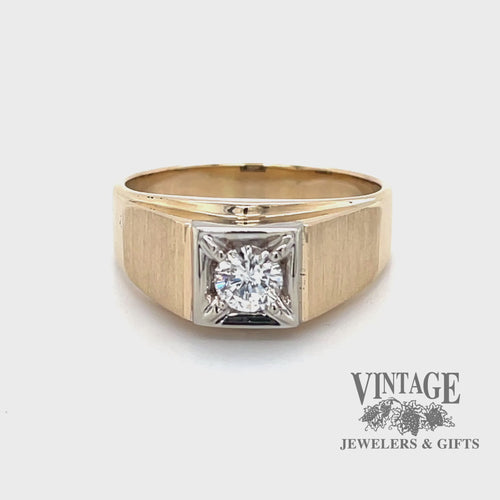 Diamond illusion 14ky gold ring video