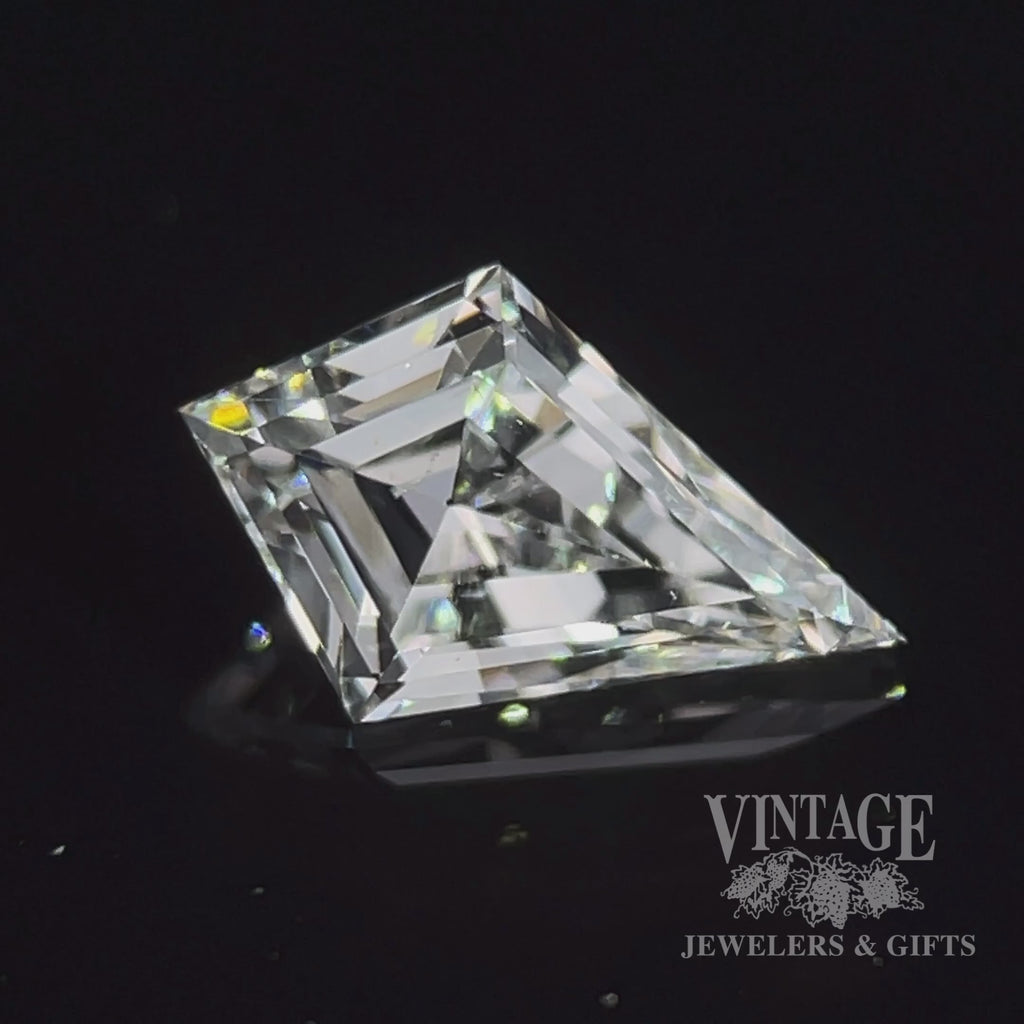 .65 carat, kite shaped, F color, SI1 clarity, natural diamond video
