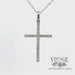 Diamond and 14kw gold cross 18" necklace video