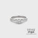 Revolving video of 14kw gold .46 carat round brilliant cut solitaire ring