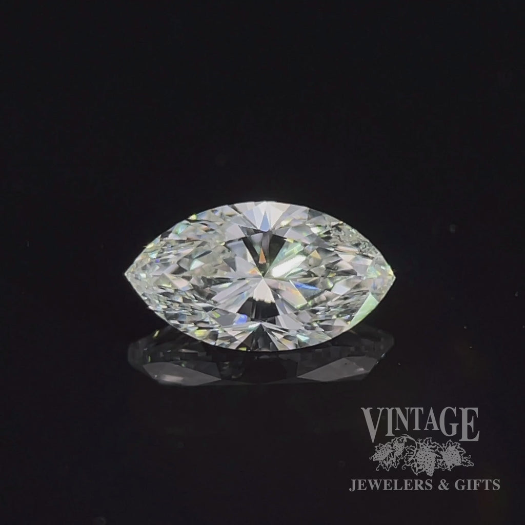 .59 carat, marquise shape, F color, SI2 clarity, natural diamond video
