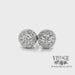 Hearts on Fire natural diamond 1.3 CTW cluster stud earrings video