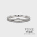 Two line pointed and straight 14k white gold diamond ring band video