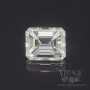 1.02 Carat F color, VS2 clarity, Natural Emerald Cut Diamond Video