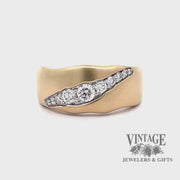 Torn diamond 14ky gold ring video