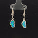 Black opal doublet 14k white gold earrings with leverback video